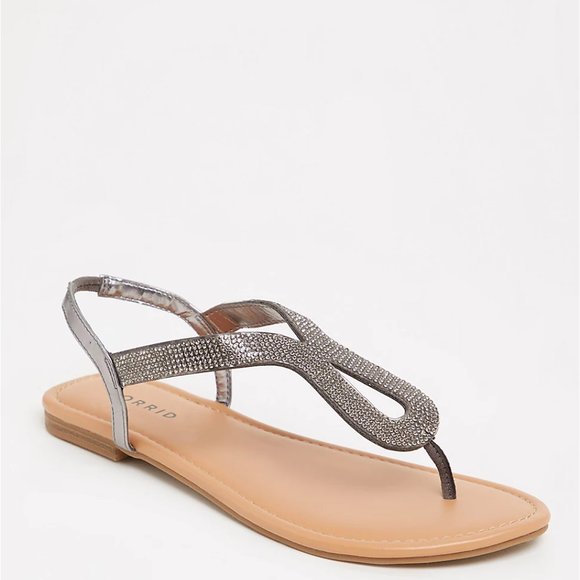 silver sandals size 11 wide